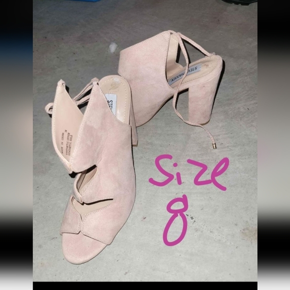 Steve madden pink suede heels - Picture 1 of 1
